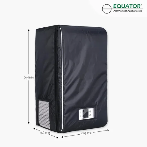 Miniatura 3 de Refrigerador portátil convertible de 0.7 pies cúbicos - Refrigerador compacto de 12 V/110 V para automóvil, RV, camping y viajes, refrigeración