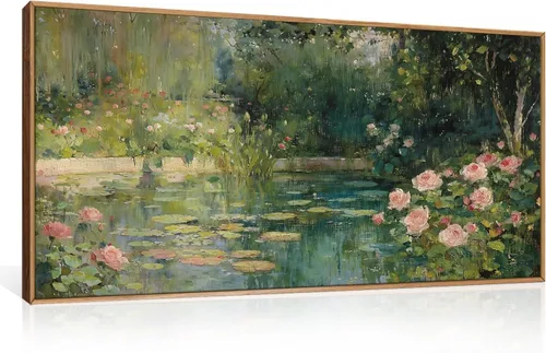 Miniatura 24 de FWIEXA Juego de Arte de Lienzo Bohemio Enmarcado para Pared, Cuadros Botánicos Verde Salvia Decoración de Pared, Impresiones de Arte de Plantas