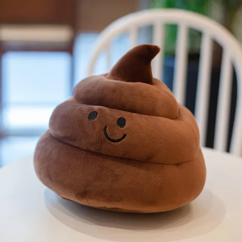 Miniatura 5 de Encantadora caca de simulación de peluche, regalos de parodia, almohada decorativa divertida 3D (10 pulgadas, marrón)