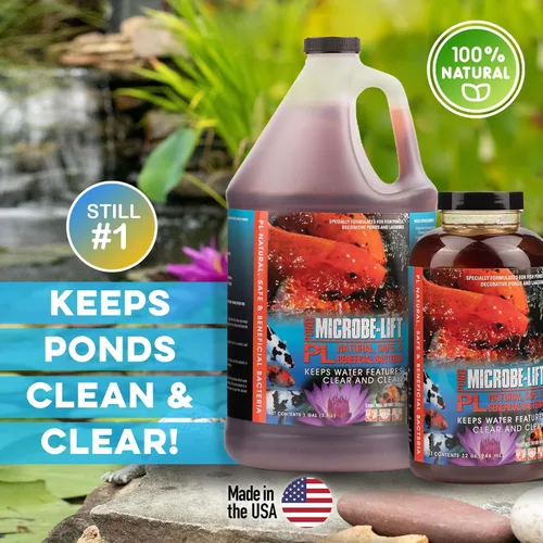 Miniatura 2 de Eco Labs 971047 10PLG4. Microbe Lift, líquido que reduce bacterias y crea un ambiente agradable para los peces. Un galón.