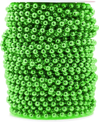 Miniatura 59 de Mandala Crafts Rollo de cadena de perlas negras de 0.157 pulgadas (0.157 in), guirnalda de perlas de 44 yardas para decoración de bodas, arreglos