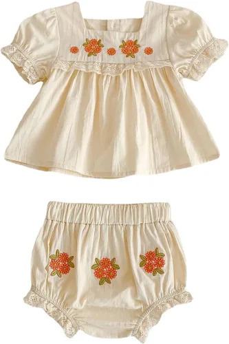 Mameluco de lino para niña pequeña, vestido de manga hinchada con burbujas florales, ropa para recién nacidos, vestido de ciervo de Navidad
