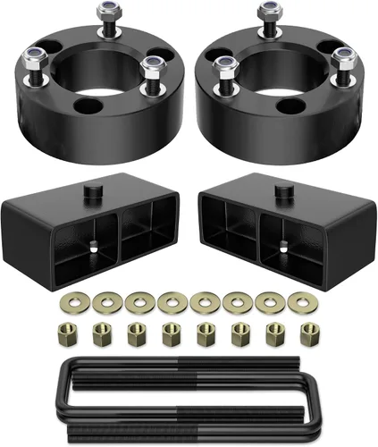 Miniatura 10 de Richeer Kit de elevación de nivelación de 3 pulgadas F + 2 pulgadas R para Titan 2WD 4WD 2004-2023, espaciadores de puntal delantero de 3 pulgadas