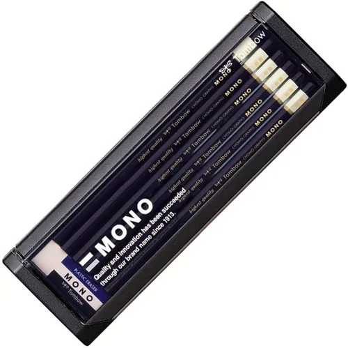 Miniatura 8 de Tombow MONO MONO-2H - Lápices de 2 horas, 1 docena