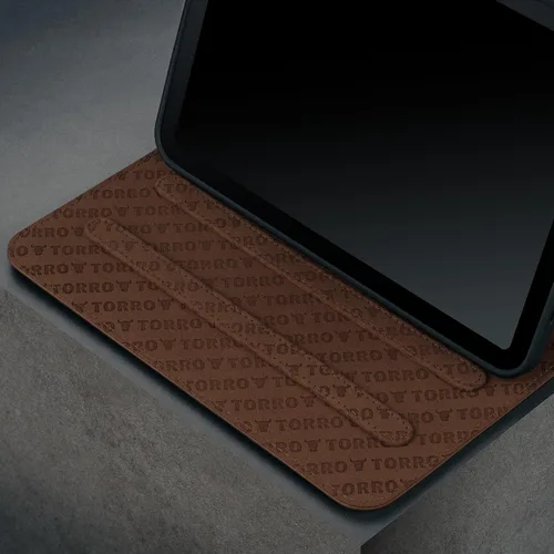 Miniatura 4 de TORRO Funda compatible con iPad mini 7/6 – Funda de piel auténtica para iPad mini de 7ª/6ª generación (2024/2021) con función de soporte