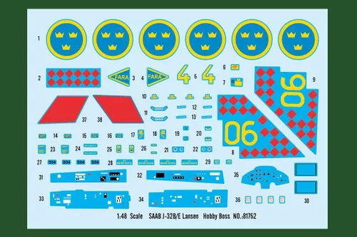 Miniatura 3 de Hobby Boss 1/48 Saab J-32B/E Lansen Modelo Kit