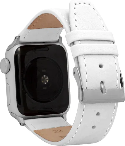 Miniatura 16 de Bandini Correas de cuero para mujer para Apple Watch de 1.496 pulgadas, 1.575 pulgadas, 1.614 pulgadas para mujer, correa delgada de cuero iWatch