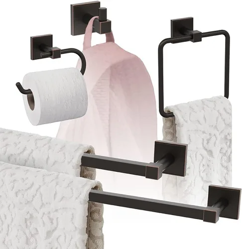 Miniatura 22 de Amerock Níquel cepillado Appoint 5 piezas Juego de accesorios de baño