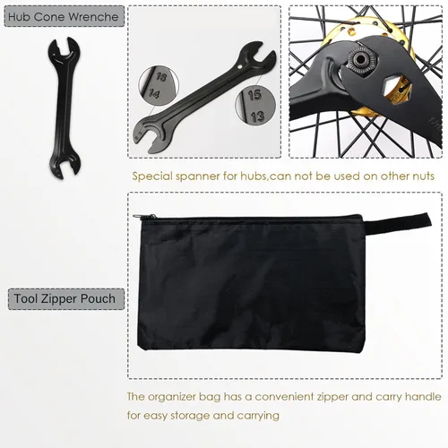 Miniatura 5 de Kit de herramientas para bicicleta, 8 herramientas profesionales de reparación de bicicletas para bicicleta de montaña con extractor de casetes 3