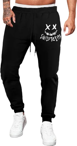 JMIERR Pantalones deportivos cónicos para hombre, para gimnasio, correr, entrenamiento, atléticos, con cordón y bolsillos