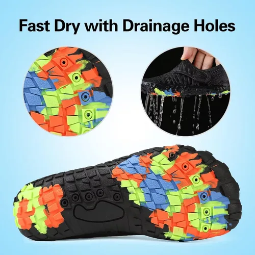 Miniatura 4 de Zapatos acuáticos para niños y niñas, suela ligera y cómoda, fácil de caminar, calzado acuático y deportivo antideslizante