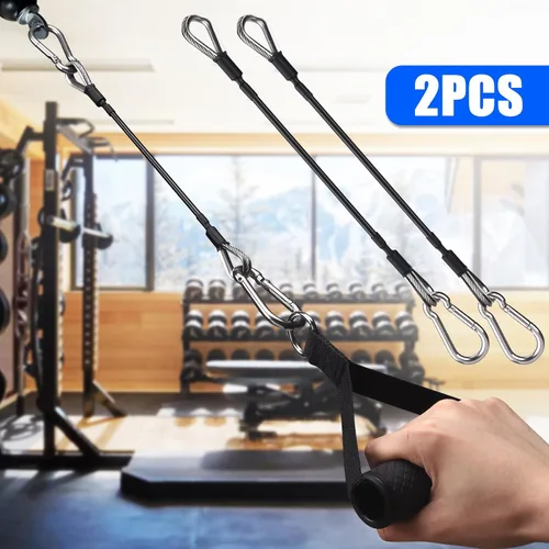 Miniatura 5 de TOBWOLF Gym Cable Extension, Fitness Extension Rope Attachment Compatible with Home Gym Accessories Thick 0.2", Replacement Gym Cable Machine