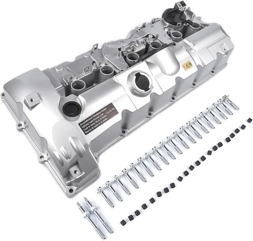 Miniatura 2 de Kit de cubierta de válvula de motor de aluminio, juntas y tapa de filtro de aceite ya instalados, repuesto para BMW E60 E70 E82 E83 E85 E89 F10 N52