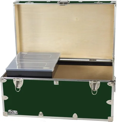 Miniatura 7 de C&N Footlockers - Baúl de almacenamiento grande con bandeja - Fabricado en los Estados Unidos - Solo casillero de acero en Amazon - Cofre duradero