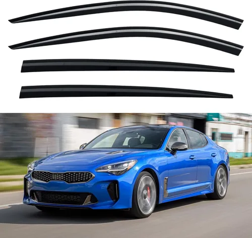 Miniatura 233 de YQAUTEC Viseras de Ventana Protectores de Lluvia para Honda Civic 2022 2023 2024 2025 2026, Deflectores de Viento de Ventilación de Ventana Fuera