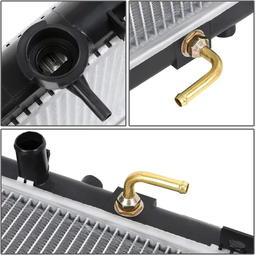 Miniatura 3 de DNA Motoring OEM-RA-2303 Radiador de refrigeración de aluminio de 1 fila compatible con 99-03 Protege Non Turbo / 02-03 Protege 5 AT, 26-11/16