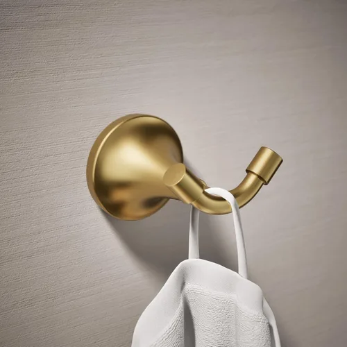 Miniatura 2 de KOHLER GANCHO TONE® ROBE Latón cepillado vibrante.