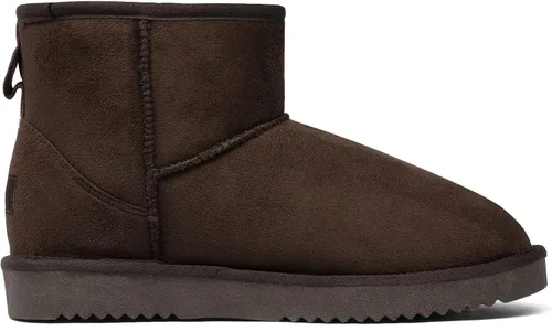 Miniatura 3 de DREAM PAIRS Botas de nieve clásicas de invierno para mujer, color marrón, marrón, gris, con forro de piel sintética