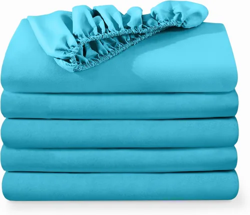 Miniatura 27 de Bare Home - Paquete de 2 sábanas bajeras tamaño King de microfibra ultrasuave 1800, resistente a las arrugas, bolsillo profundo (tamaño King, blanco)