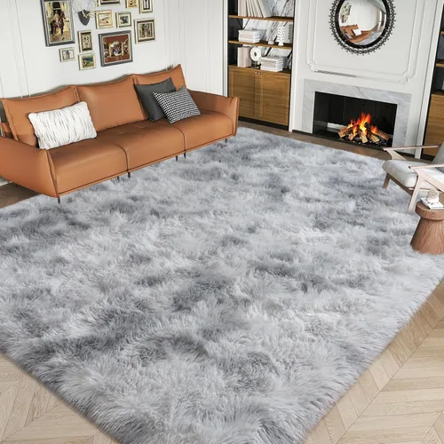 Miniatura 23 de Dssimo - Alfombra superesponjosa para la habitación, alfombra de área moderna, pequeña, suave y acogedora de felpa para niños, niñas y adolescentes