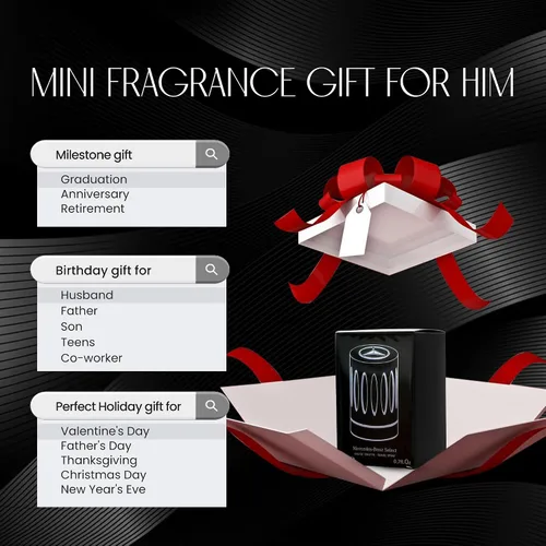 Miniatura 6 de Mercedes Benz Select - Mini Eau de Toilette para hombre - Fragancia de larga duración para hombre con notas de bergamota y almizcle - Colonia
