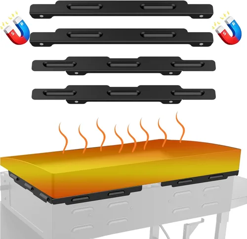 Miniatura 8 de Protector de viento magnético para plancha Blackstone de 22 pulgadas, compatible con accesorios de parrilla Blackstone, bloqueador de viento