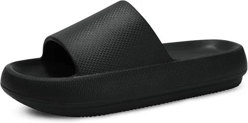 welltree Sandalias antideslizantes para mujeres y hombres, sandalias antideslizantes para baño y ducha, suela gruesa suave para interiores y