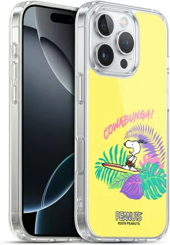 Miniatura 210 de Head Case Designs Peanuts Tropical Surf Snoopy Aloha Disco Gel Funda con licencia oficial [protección de grado militar] compatible con Apple iPhone