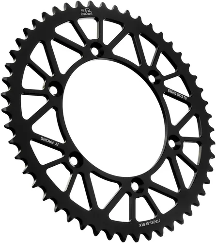 Miniatura 12 de JT Sprockets JTA251.48BLK Racelite Negra Anodizada de Aluminio 7075 T6 Piñón Trasero, Simple
