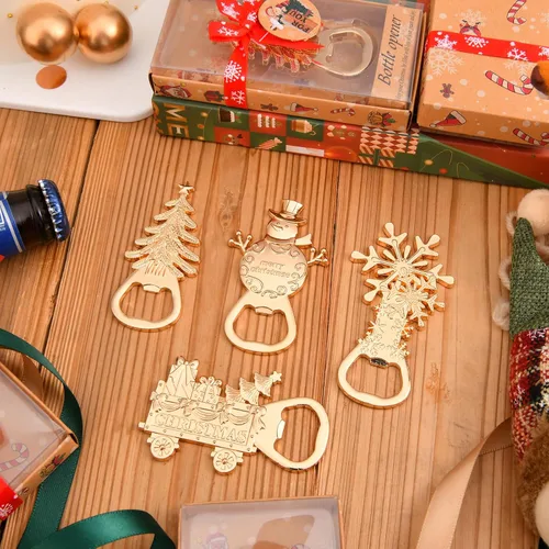 Miniatura 4 de 24 abrebotellas con temática navideña, recuerdos de fiesta y regalos para bodas, despedidas de soltera o baby showers, decoraciones ideales