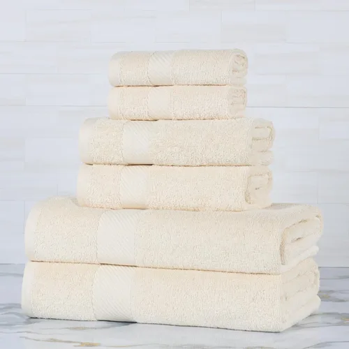 Miniatura 68 de SUPERIOR Kendell - Juego de 4 toallas de baño de algodón egipcio, absorbentes, para la ducha, artículos esenciales para el spa, toallas grandes