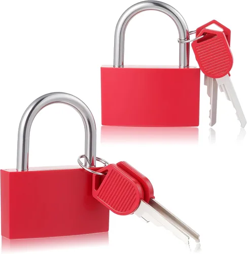 Cerradura para casillero con llave, candado pequeño con llave, casillero de gimnasio de 1.654 in, cerraduras resistentes, candados impermeables, con