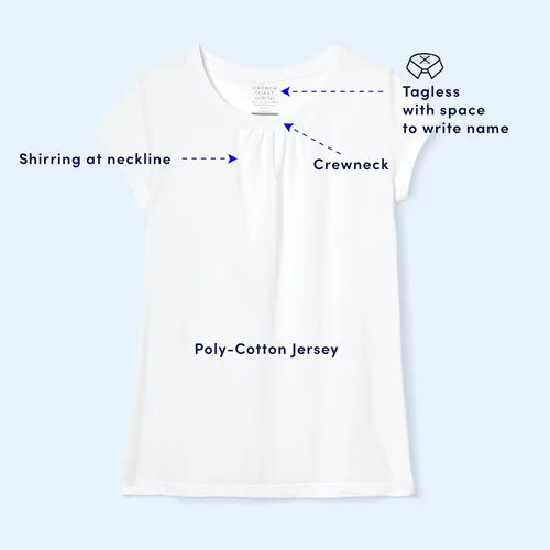 Miniatura 2 de French Toast Girls' Short Sleeve Crewneck Tee T-Shirt