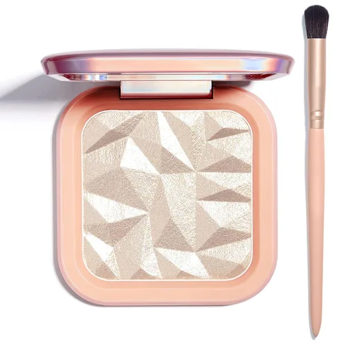 Miniatura 19 de Paleta de maquillaje iluminador, paleta de contorno brillante en polvo para iluminar el contorno de la cara, maquillaje dorado con reflejos