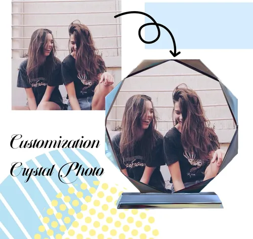 Miniatura 5 de Foto de cristal personalizada, regalos personalizados para el día de la madre, cumpleaños, boda, imágenes y texto personalizables, fotos de vidrio