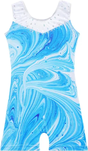 Leotardos de gimnasia para niñas, mallas de baile para niñas pequeñas, ropa de baile atlética y brillante con diseño de sirena, unicornio, color