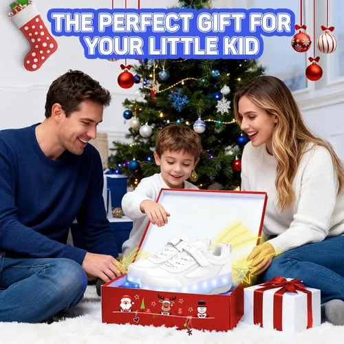 Miniatura 8 de Zapatos para niños con ruedas - 4 en 1 Zapatos con ruedas iluminados con luces LED recargables por USB para regalos de Navidad y escuela
