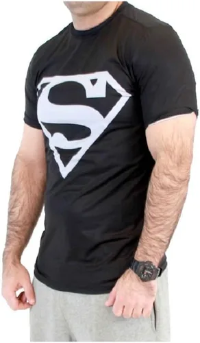 Miniatura 2 de DC Comics Superman Silver Logo Men's Performance Compression Athletic T-Shirt