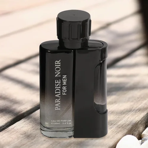 Miniatura 4 de Paradise Noir Perfume Eau De Parfum para hombre – Ambar Musky Woody Spicy Masculine Scent – 3.4 fl oz / 3.4 fl oz