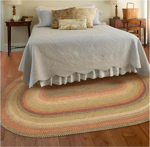 Miniatura 70 de Homespice Alfombras de Área Ovaladas Trenzadas de Yute Denim Azul de 8x10 pies para Sala de Estar, Dormitorio y Comedor. Apto para Mascotas. Estilos