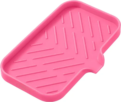Miniatura 22 de MicoYang Jaboneras de Baño de Silicona con Boquilla de Drenaje - Organizador de Fregadero de Baño y Cocina, Soporte para Esponja, Bandeja de Jabón