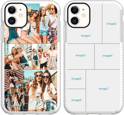 Miniatura 34 de Funda de teléfono personalizada para iPhone 11, diseño personalizado de fotos de collage de múltiples imágenes, resistente a los golpes, resistente
