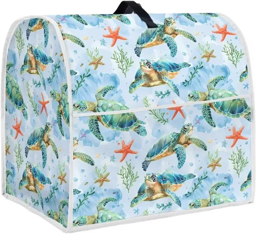 Miniatura 27 de Funda para batidora con estampado de girasol y bandera americana, cubierta protectora contra el polvo, adecuada para la mayoría de los modelos