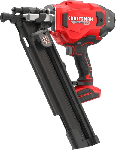 CRAFTSMAN V20 - Clavadora de marcos inalámbrica, pistola de clavos, 21 grados, hasta clavos de 3-1/4 pulgadas, herramienta desnuda solamente