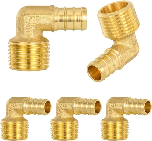 Miniatura 20 de Paquete de 2 adaptadores hembra Pex X 1 pulgada FIP de 1 pulgada, tubo Pex de 1 pulgada a rosca hembra NPT de 1 pulgada, puerto completo, sin plomo