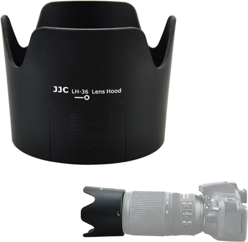 Miniatura 15 de Parasol para lente Nikon NIKKOR Z DX 0.472-1.102 in F3.5-5.6 PZ VR, pantalla reversible para lente Nikon HB-112, compatible con filtros de 2.638 in