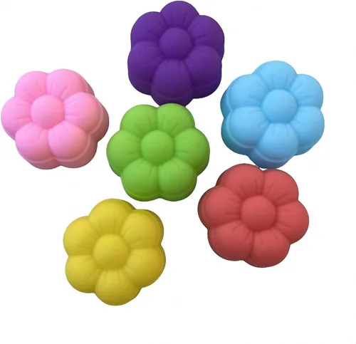 Miniatura 20 de 36 PCS Moldes para Hornear en Forma de Flor de Silicona Grado Alimenticio Antiadherente Mini Bandejas para Cupcakes, Pudines, Chocolates