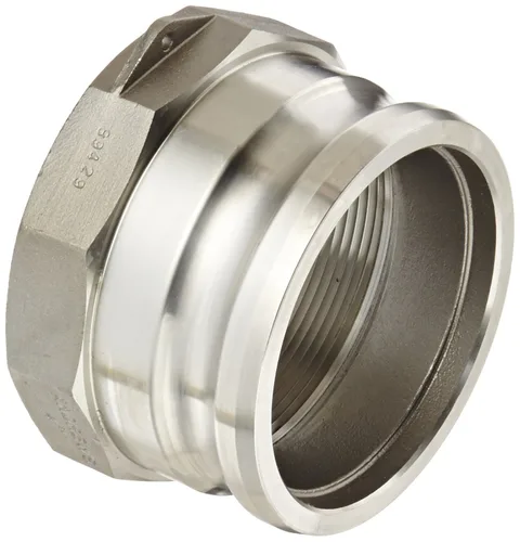 Miniatura 8 de Dixon 100-A-SS Acero Inoxidable 316 Boss-Lock Tipo A Leva y Ranura Manguera de Acoplamiento, Enchufe de 1" x 1" NPT Hembra