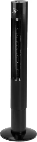 Miniatura 10 de Electactic Ventilador de torre portátil eléctrico oscilante, silencioso con control remoto, ventilador de piso sin aspas, 3 modos de velocidad