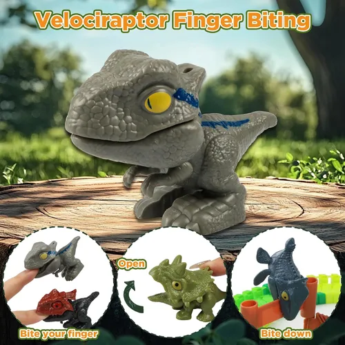 Miniatura 4 de Juguetes de autos de carreras de dinosaurios - Juguetes de cumpleaños para niños y niñas de 3, 4, 5, 6, 7 años, juego de autos de pista